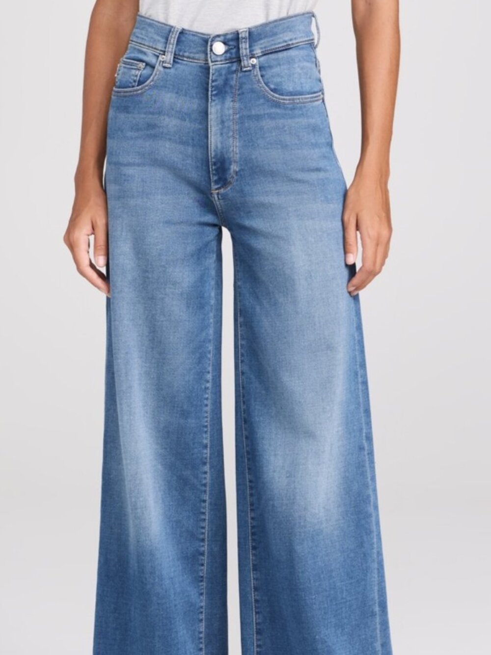 DL1961 DL Softwear Hepburn Wide Leg High Rise Jeans